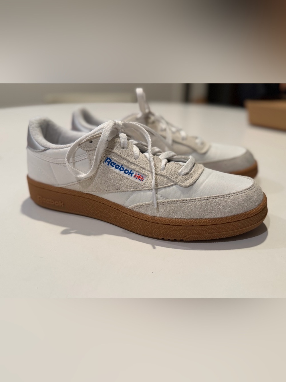 Reebok Unisex Club C 85 Tennis Shoes with Gum Soles - Men’s 11, Women’s 12.5